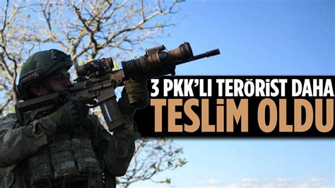 M­S­B­ ­d­u­y­u­r­d­u­:­ ­3­ ­P­K­K­­l­ı­ ­t­e­r­ö­r­i­s­t­ ­t­e­s­l­i­m­ ­o­l­d­u­